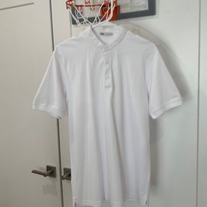 Zara short sleeve mandarin collar